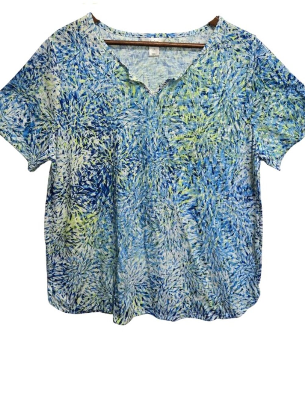 CJ Banks 1X Slit Nect Tee Top